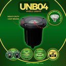 UNB04 Cast Brass 12V Low Voltage Round LED In-Ground Well Light IP65 Waterproof