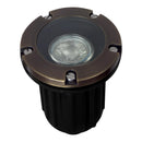 UNB04 Cast Brass 12V Low Voltage Round LED In-Ground Well Light IP65 Waterproof