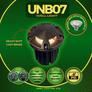 UNB07 Cast Brass 12V Low Voltage Round Multi-Directional LED In-ground Well Light IP65 Waterproof