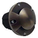 UNB10 Cast Brass Round Bi-Directional 12V Low Voltage LED In-ground Well Light