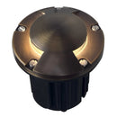 UNB10 Cast Brass Round Bi-Directional 12V Low Voltage LED In-ground Well Light