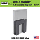 HIDEit Uni-S | Adjustable Small Electronics, Cable Box Mount + Small Computer Mount by HIDEit Mounts