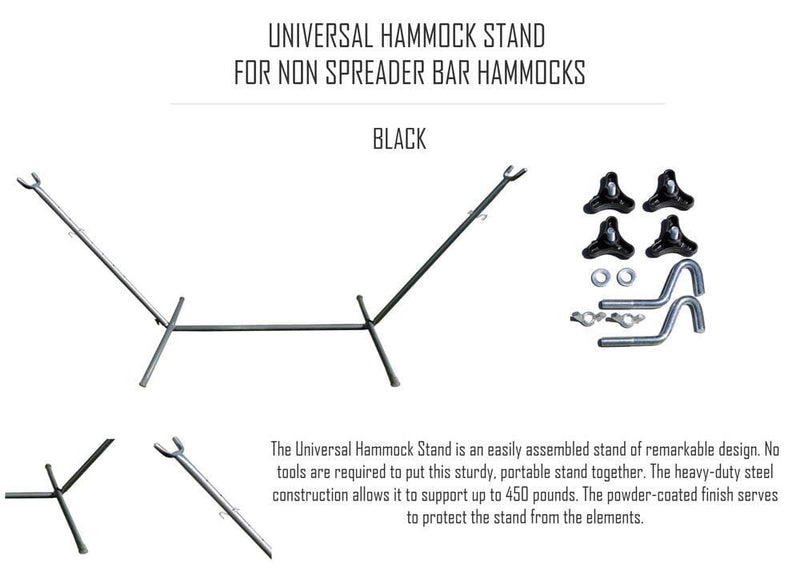 Universal Hammock Stand for Non Spreader Bar Hammocks