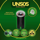 UNS05 Stainless Steel Tri Directional Three Slit In-Ground 12V Low Voltage LED In Ground Landscape Lighting