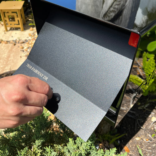 The Original UptownBox in JET BLACK - Modern Mailbox