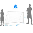 6 x 4 Feet Soccer Goal with Strong UPVC Frame by LJGDeals