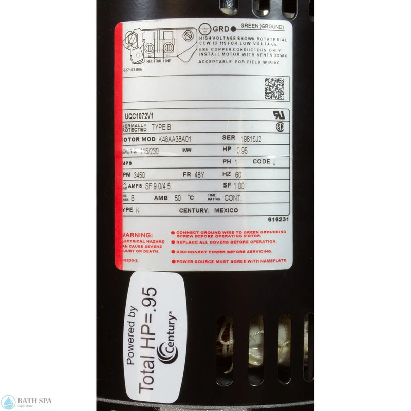 A.O. Smith (AOS) Century  3/4 HP Motor [48Y] [115/230V] (UQC1072)