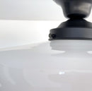 Large Urban Schoolhouse Milk Glass LIGHT Fixture