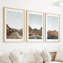 USA Travel Wall Art Set. Roads of Utah, Nevada, Colorado by Wall Art Set