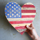 USA Pallet Wood Hearts by Dennehey Design Co.