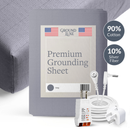 GroundLuxe Fitted 18-inch Deep Pocket US-Sewn Grounding Sheet (Organic Cotton) by GroundLuxe
