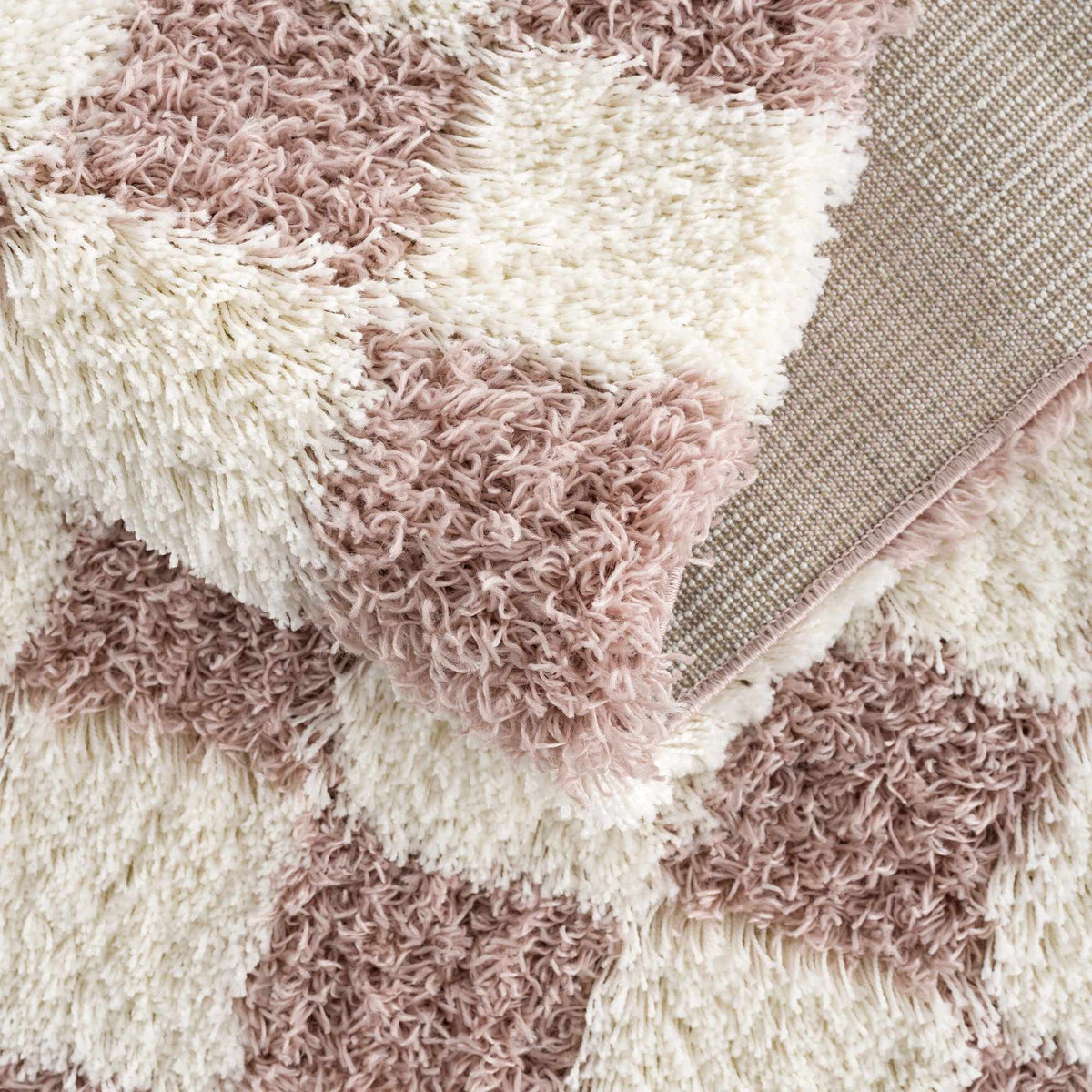 Atira Pink Checkered Area Rug, photo 10 of 16