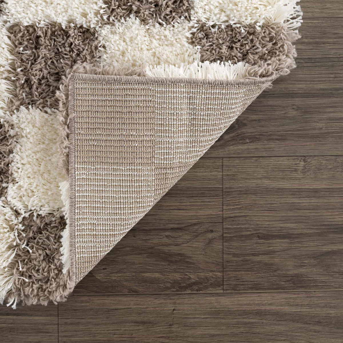 Atira Brown Checkered Area Rug, photo 7 of 16