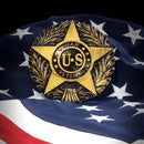 US War Veteran Grave Marker & Flag Holder with Aluminum Ground Spike | Made in USA by Flagman of America