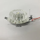 GobekUsa Crystal LED Flush Mount Ceiling Light for Modern Living Spaces