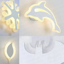 GobekUsa Kids' LED Wall Light Modern Acrylic Bedroom Sconce Decor, AC85-265V