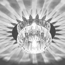 GobekUsa Crystal LED Flush Mount Ceiling Light for Modern Living Spaces