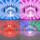 GobekUsa Crystal LED Flush Mount Ceiling Light for Modern Living Spaces