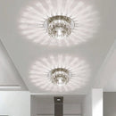 GobekUsa Crystal LED Flush Mount Ceiling Light for Modern Living Spaces