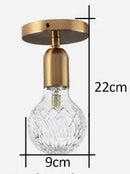 GobekUsa Brass Pendant Lamp for Dining Bedroom Living Room Wall Light