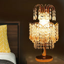 GobekUsa Crystal Table Lamps: Elegant Living Room Princess Bedroom Decor