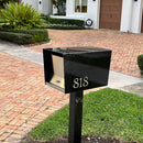 The Original UptownBox in JET BLACK - Modern Mailbox