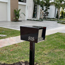 The Original UptownBox in JET BLACK - Modern Mailbox