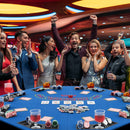 48 Inch 8-Player Foldable Poker Table Top with Carrying Bag and Cup Holders