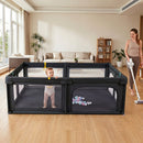 Baby Playpen with 50 Ocean Balls and Breathable Mesh