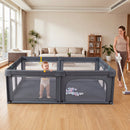Baby Playpen with 50 Ocean Balls and Breathable Mesh