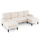 U-shaped Sectional Couch with Double Chaise for Living Room by LJGDeals