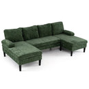 U-shaped Sectional Couch with Double Chaise for Living Room by LJGDeals