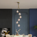 GobekUsa Gold Nordic Pendant Light E27 LED Chandelier for Dining Room, Foyer, Stairs