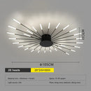 GobekUsa LED Fireworks Chandelier: Modern Ceiling Lamp for Home Decor, Black Kitchen Lighting Fixtures