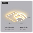 GobekUsa LED Chandelier with Remote for Living Room, Bedroom - Modern White Ceiling Lamp