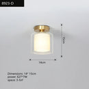 GobekUsa Copper Chandelier: Modern LED Ceiling Lamp for Aisle, Living Room, Bedroom Decor