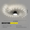 GobekUsa LED Fireworks Chandelier: Modern Ceiling Lamp for Home Decor, Black Kitchen Lighting Fixtures