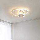 GobekUsa LED Chandelier with Remote for Living Room, Bedroom - Modern White Ceiling Lamp