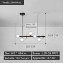 GobekUsa Black Gold Nordic Pendant Chandelier for Dining Kitchen Living Bedroom Lighting