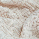 GobekUsa Cozy Fringed Plaid Throw Blanket - Soft Knitted Acrylic Sofa Blanket for Home Décor & Bedding