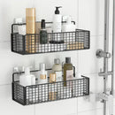 GobekUsa Bathroom Shelf: Suction Cup Shampoo Storage, High Capacity Bath Shelves