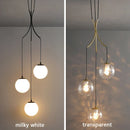GobekUsa Gold Nordic Pendant Light E27 LED Chandelier for Dining Room, Foyer, Stairs
