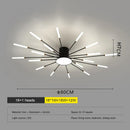GobekUsa LED Fireworks Chandelier: Modern Ceiling Lamp for Home Decor, Black Kitchen Lighting Fixtures