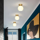 GobekUsa Black Copper LED Ceiling Light Modern Chandelier Ring Fixture for Home Decor