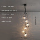 GobekUsa Gold Nordic Pendant Light E27 LED Chandelier for Dining Room, Foyer, Stairs