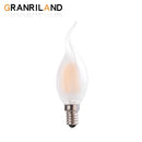 GobekUsa LED Flame Bulb E12 E14 C35 Retro Candle Filament 4W 6W Dimmable Warm White