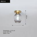 GobekUsa Copper Chandelier: Modern LED Ceiling Lamp for Aisle, Living Room, Bedroom Decor