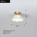 GobekUsa Copper Chandelier: Modern LED Ceiling Lamp for Aisle, Living Room, Bedroom Decor
