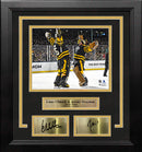 Linus Ullmark & Jeremy Swayman Winter Classic Boston Bruins 8x10 Framed Photo & Engraved Autographs by Dynasty Sports & Framing