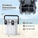 Ultra-Light Injection Molded Cooler 21 QT Hard Ice Chest by LJGDeals